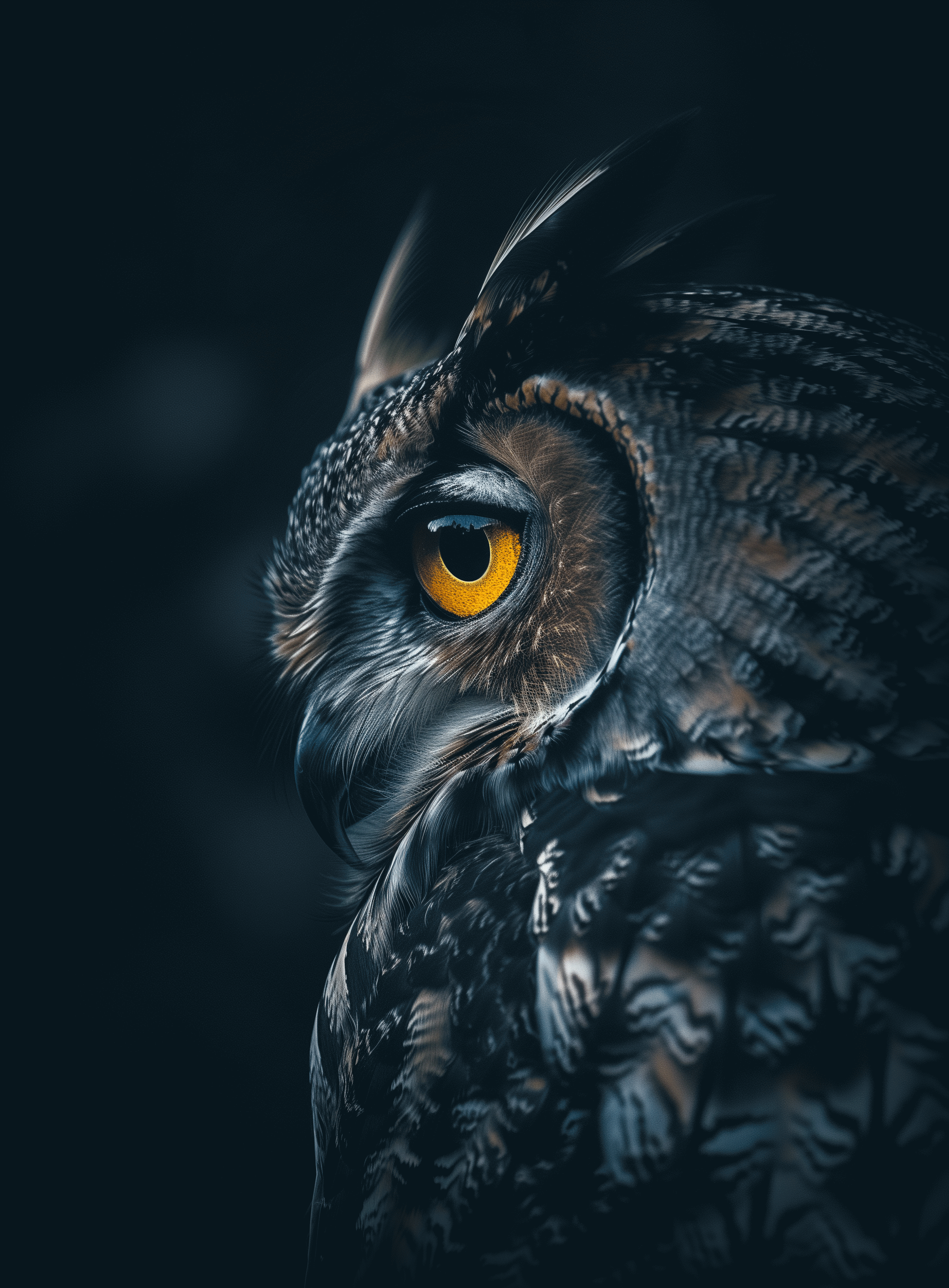 illustration af flyvende ugle